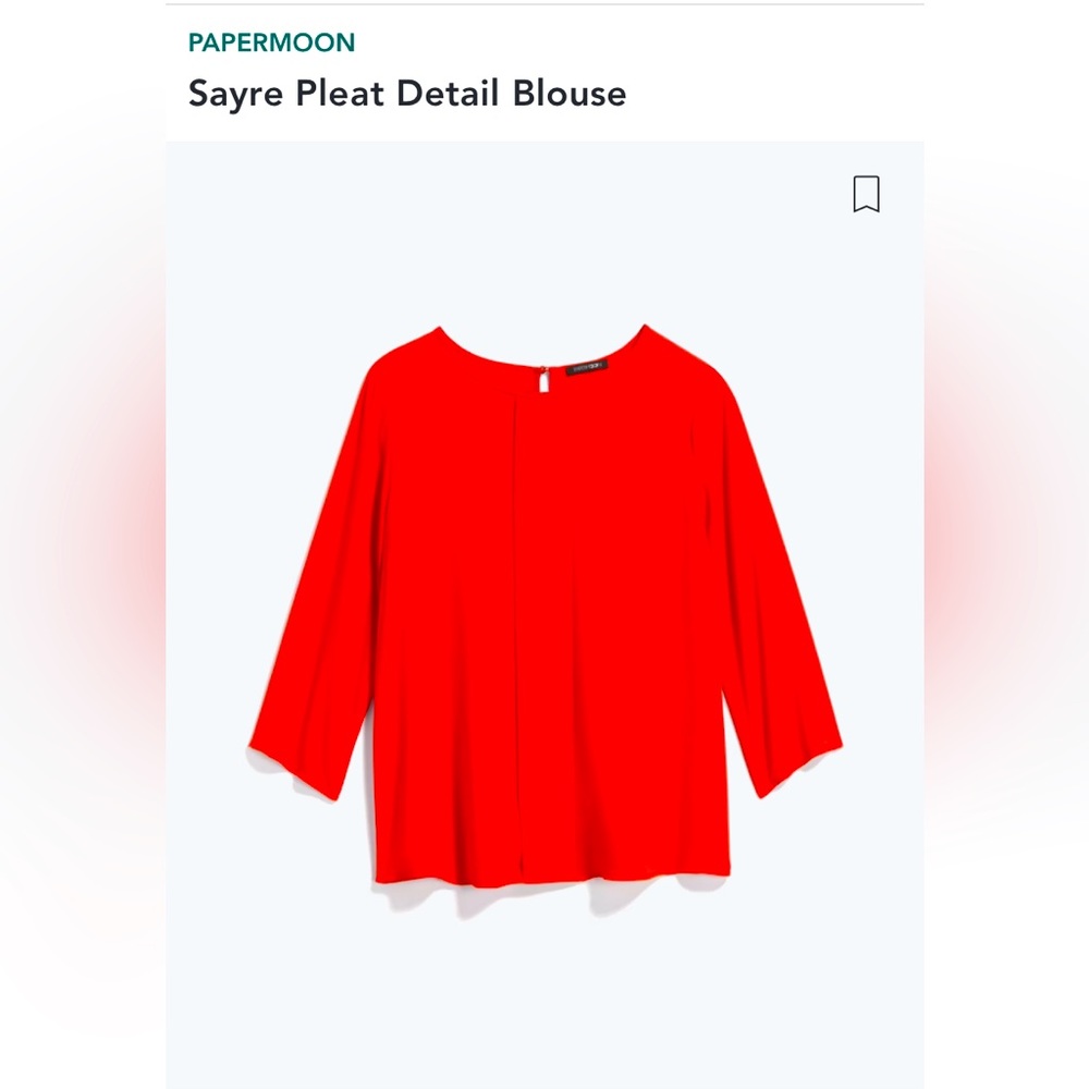 Papermoon Sayre Pleat Detail Blouse